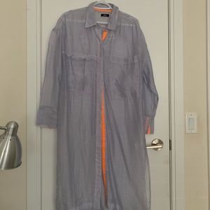 UO Long Button Down Shirt